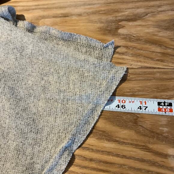 Moth Anthropologie Sweater Dress Medium Gray Midi Knit Lagenlook Asymmetric Hem - Picture 14 of 14